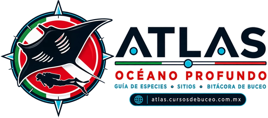 Atlas · Océano Profundo · Guía de especies, sitios y bitácora de buceo